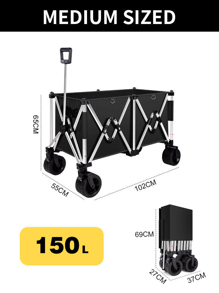 Portable Aluminum Foldable Wagon - FreeSoldier