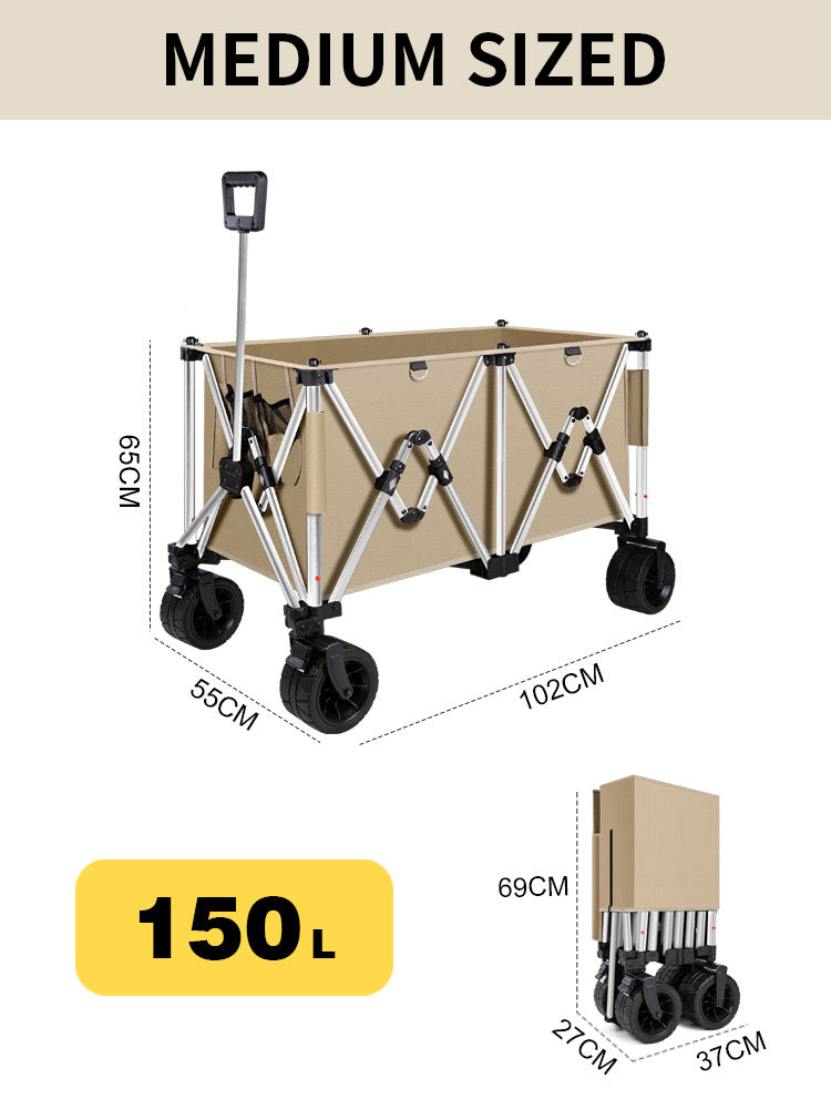 Portable Aluminum Foldable Wagon - FreeSoldier