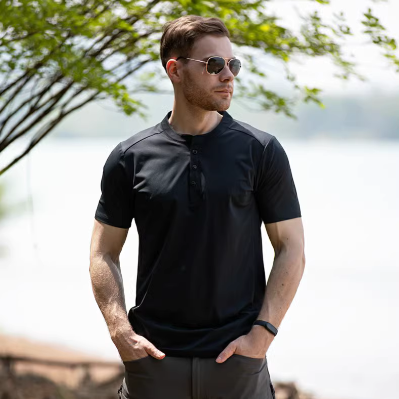 Camiseta de secado rápido Henry Collar Coolpro