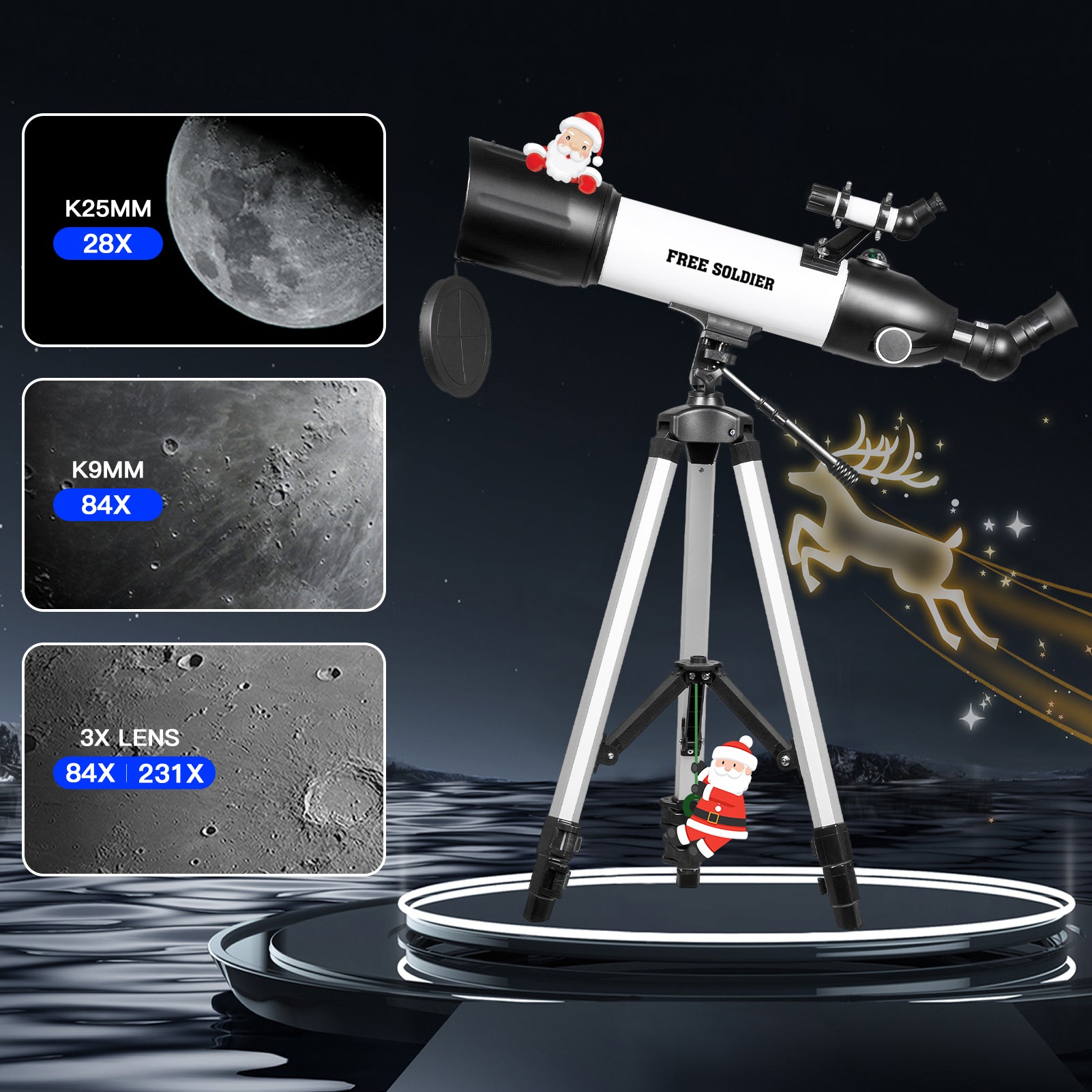 500x80mm Astronomy Telescope for Beginners – See the Moon & Planets in Stunning Detail