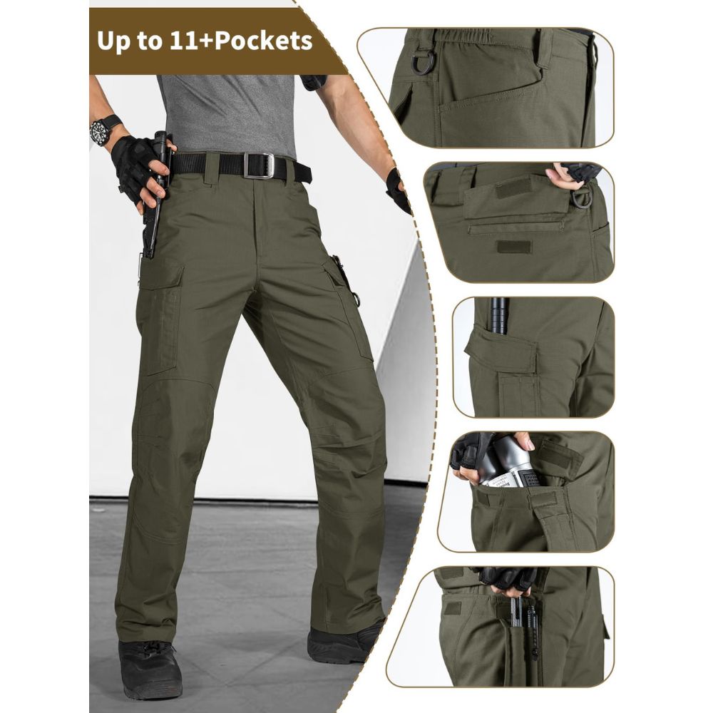 Men's Water Resistant Tactical Cargo Pants