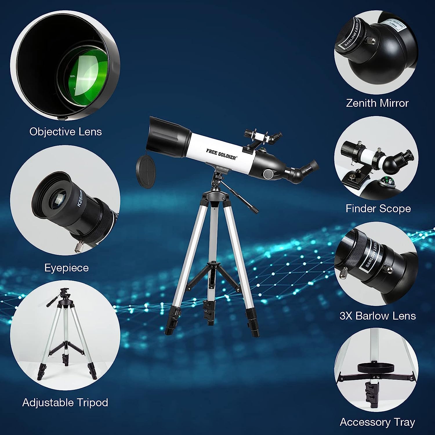 50080mm Premium Astronomy Telescope - FreeSoldier