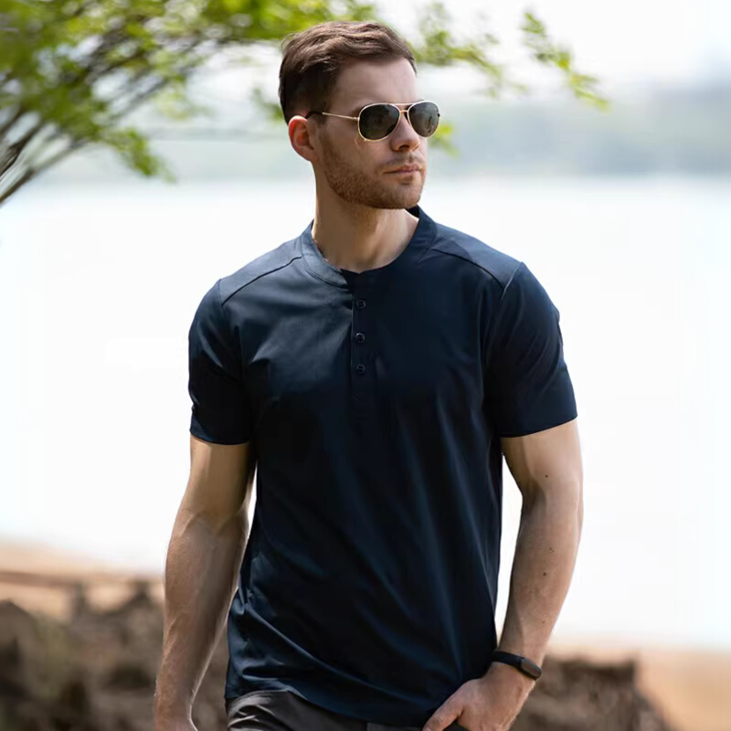 Camiseta de secado rápido Henry Collar Coolpro