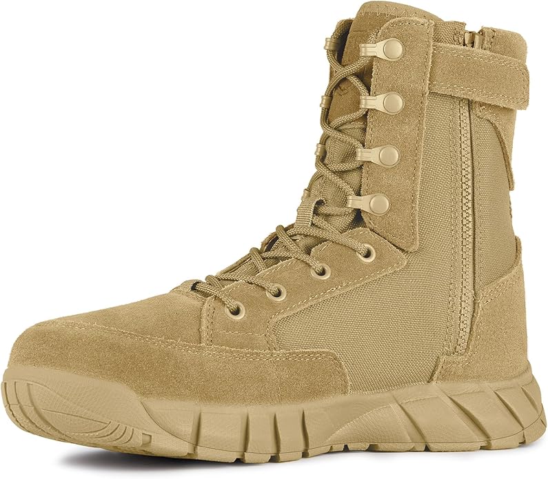 STORM II 8" Men’s Side Zip Military Work Boots