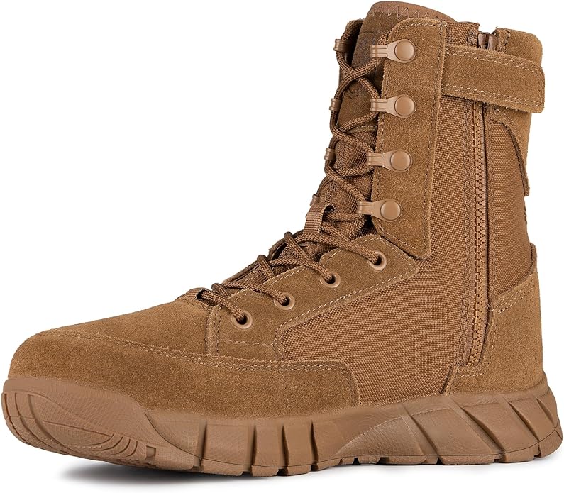 STORM II 8" Men’s Side Zip Military Work Boots