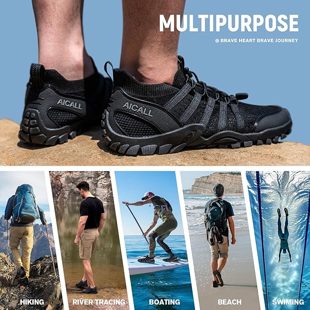Men's Quick Dry Outdoor Barefoot Aqua Beach Walking Shoes
