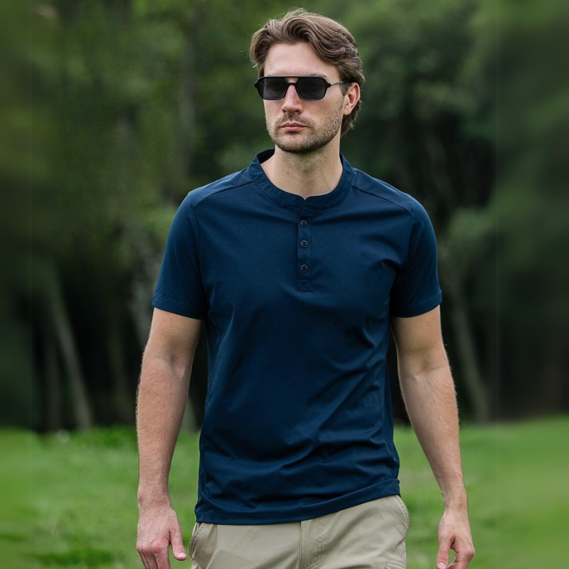 Camiseta de secado rápido Henry Collar Coolpro