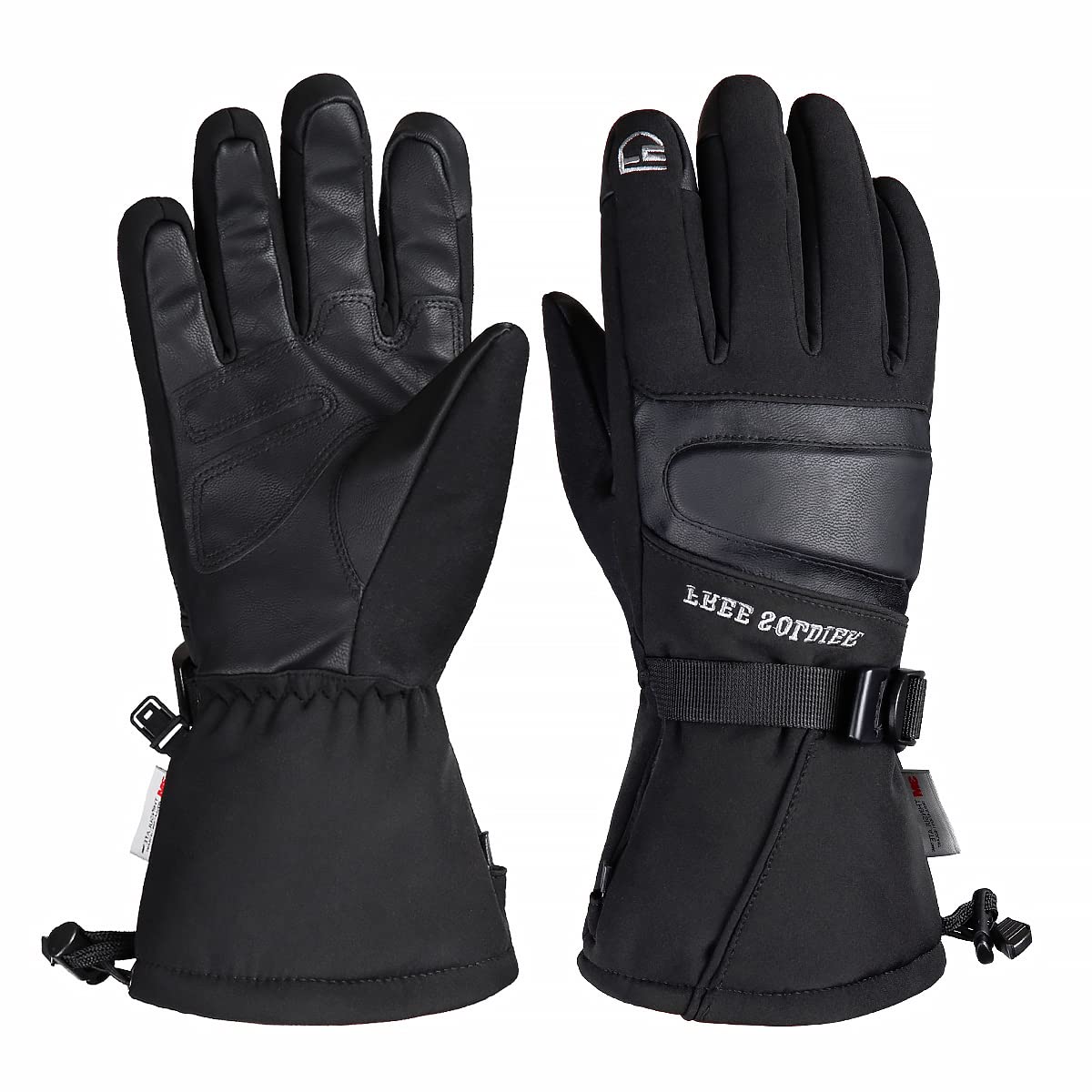 Vgo - 1 par de guantes de esquí para hombre y mujer, guantes de nieve de  invierno, guantes para exteriores, 3M Thinsulate impermeables (CA2469FW)