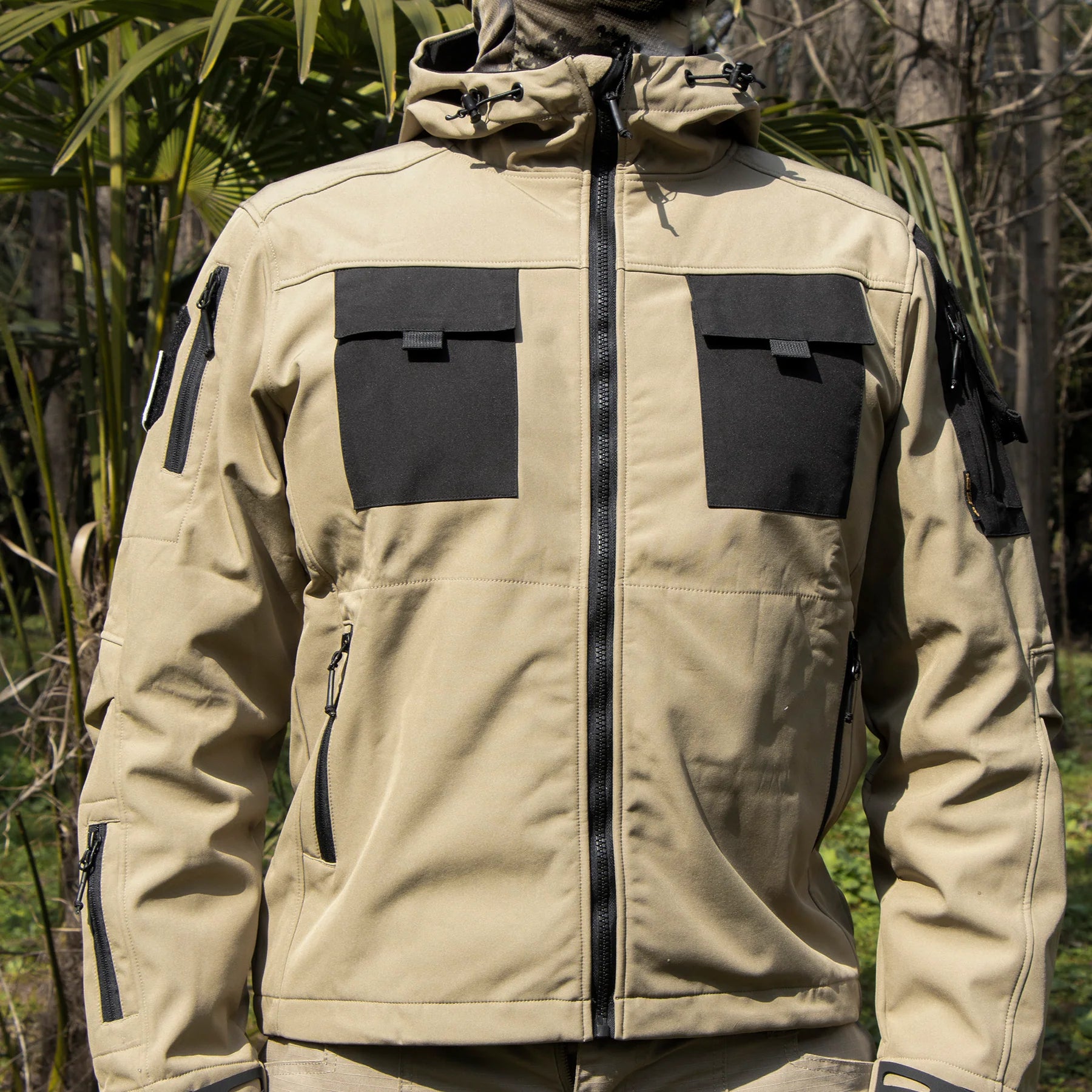 5-IN-1 Muti-Pocket Softshell Waterproof Tactical Jacket - FreeSoldier