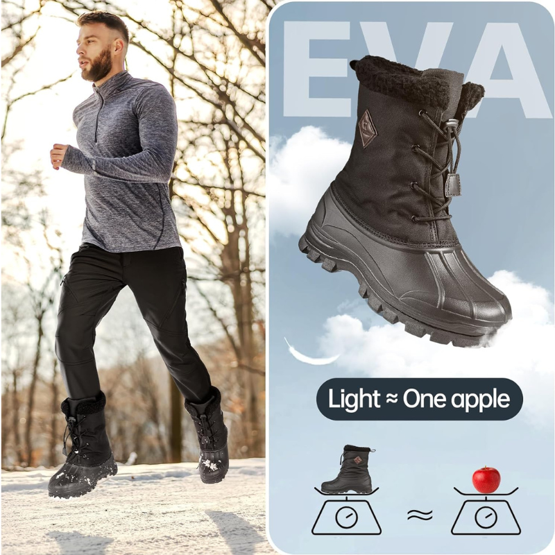 Botas de trabajo para la nieve impermeables y aisladas para hombre LACKWAR