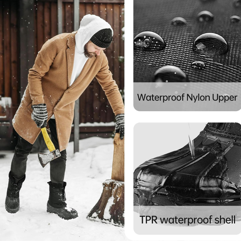 Botas de trabajo para la nieve impermeables y aisladas para hombre LACKWAR