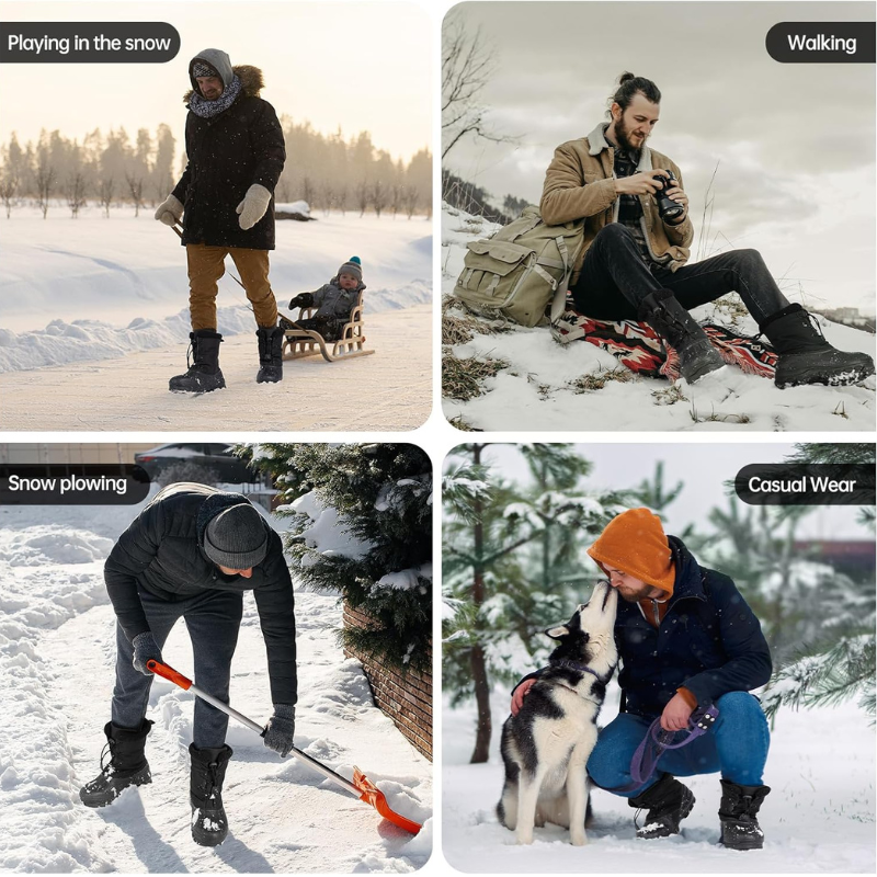 Botas de trabajo para la nieve impermeables y aisladas para hombre LACKWAR