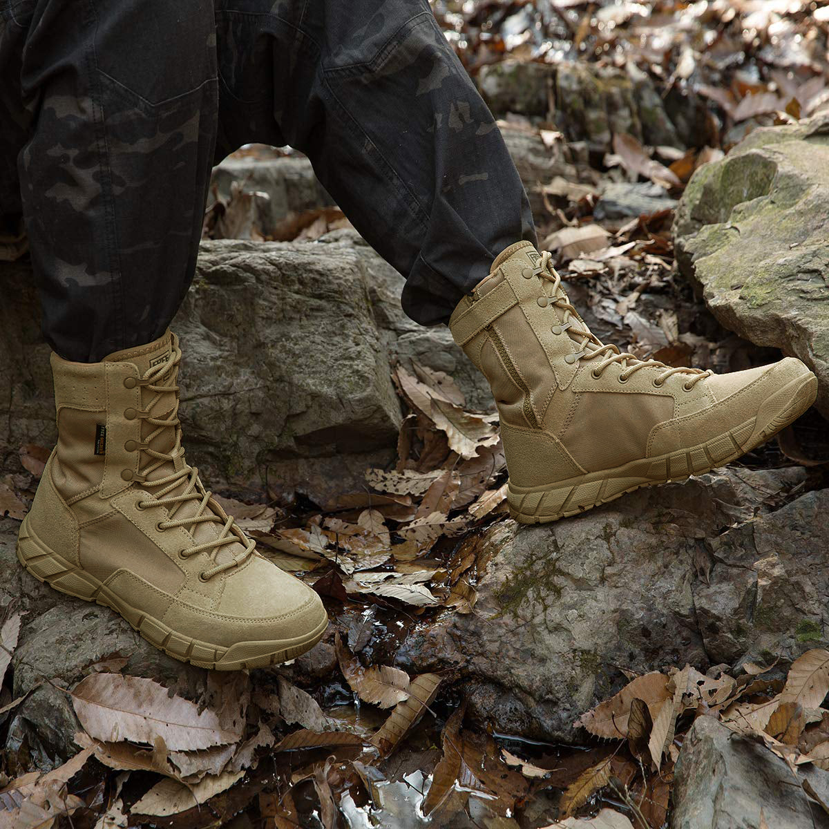 STORM II 8" Men’s Side Zip Military Work Boots
