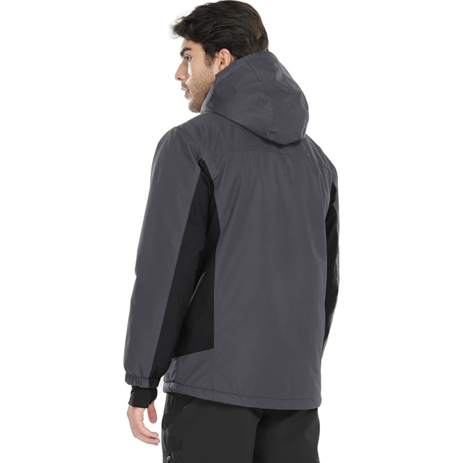 WHALE Men's Waterproof Warm Fleece Lined Ski Jacket