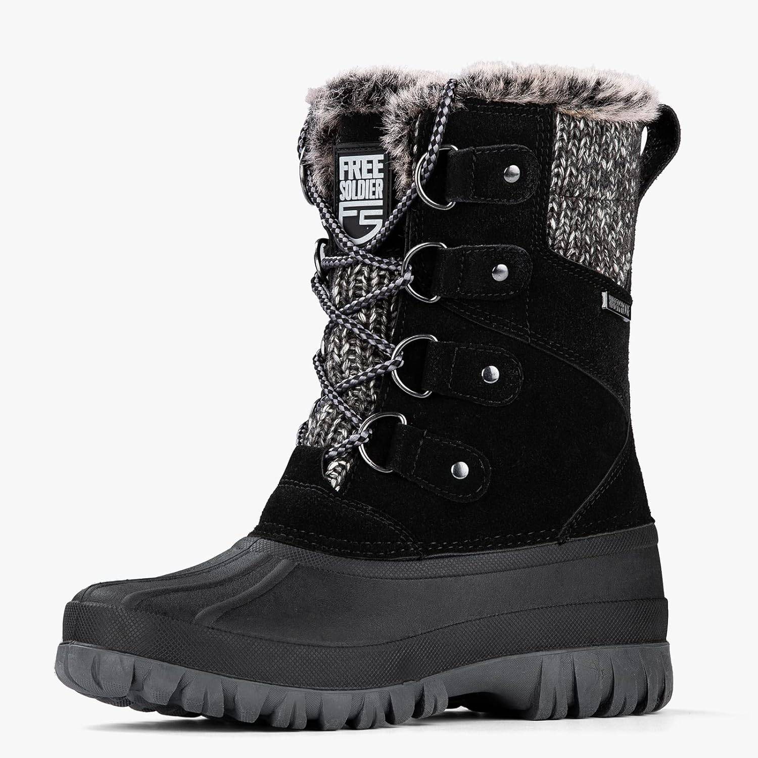 MARYJANE Women's Waterproof Snow Hiking Boots - Main Image