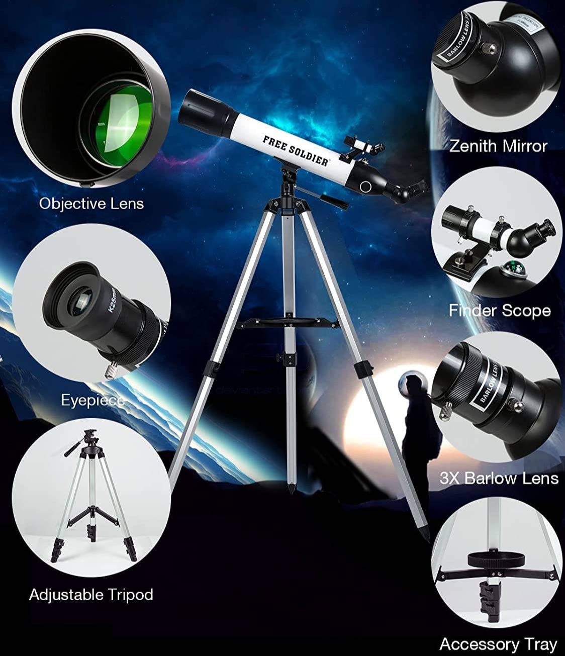 70090 Astronomical Telescope - Professional Refractor