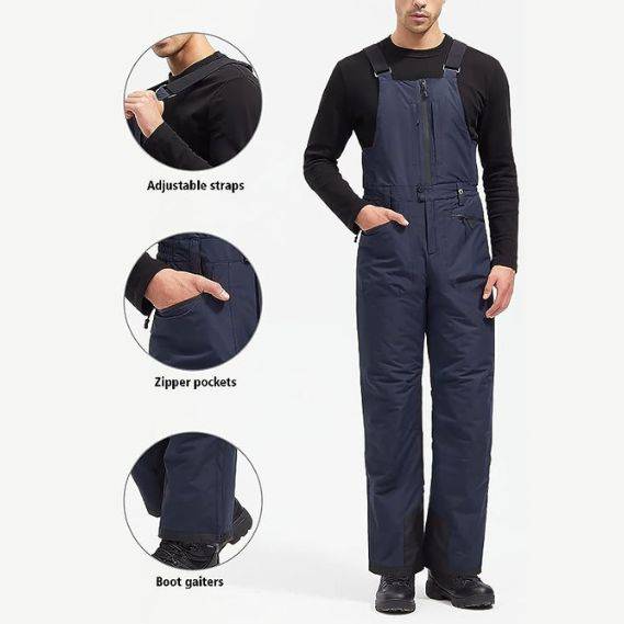 ADVANTURER Men's Insulated Waterproof Bibs Overalls