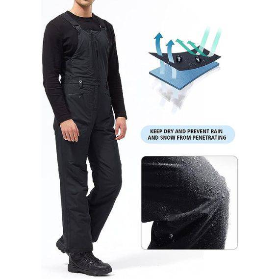 ADVANTURER Men's Insulated Waterproof Bibs Overalls
