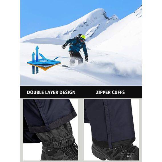 ADVANTURER Men's Insulated Waterproof Bibs Overalls