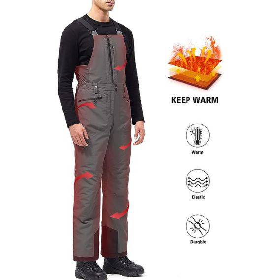 ADVANTURER Men's Insulated Waterproof Bibs Overalls