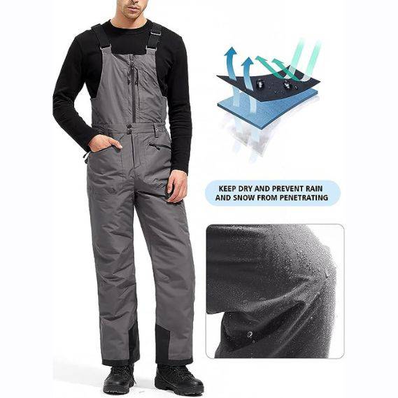 ADVANTURER Men's Insulated Waterproof Bibs Overalls