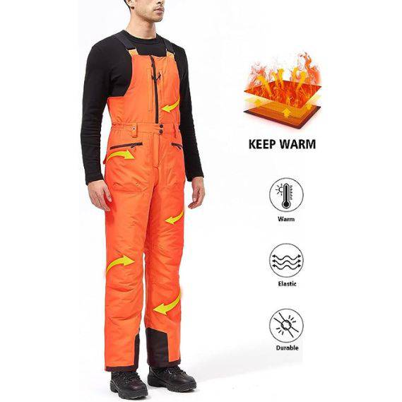 ADVANTURER Men's Insulated Waterproof Bibs Overalls