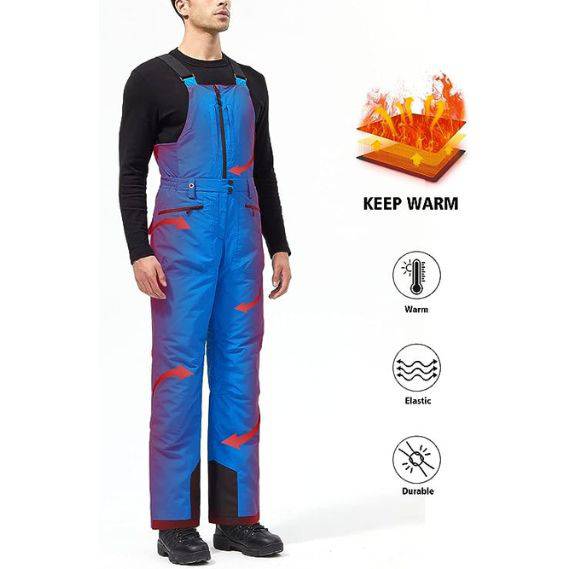 ADVANTURER Men's Insulated Waterproof Bibs Overalls