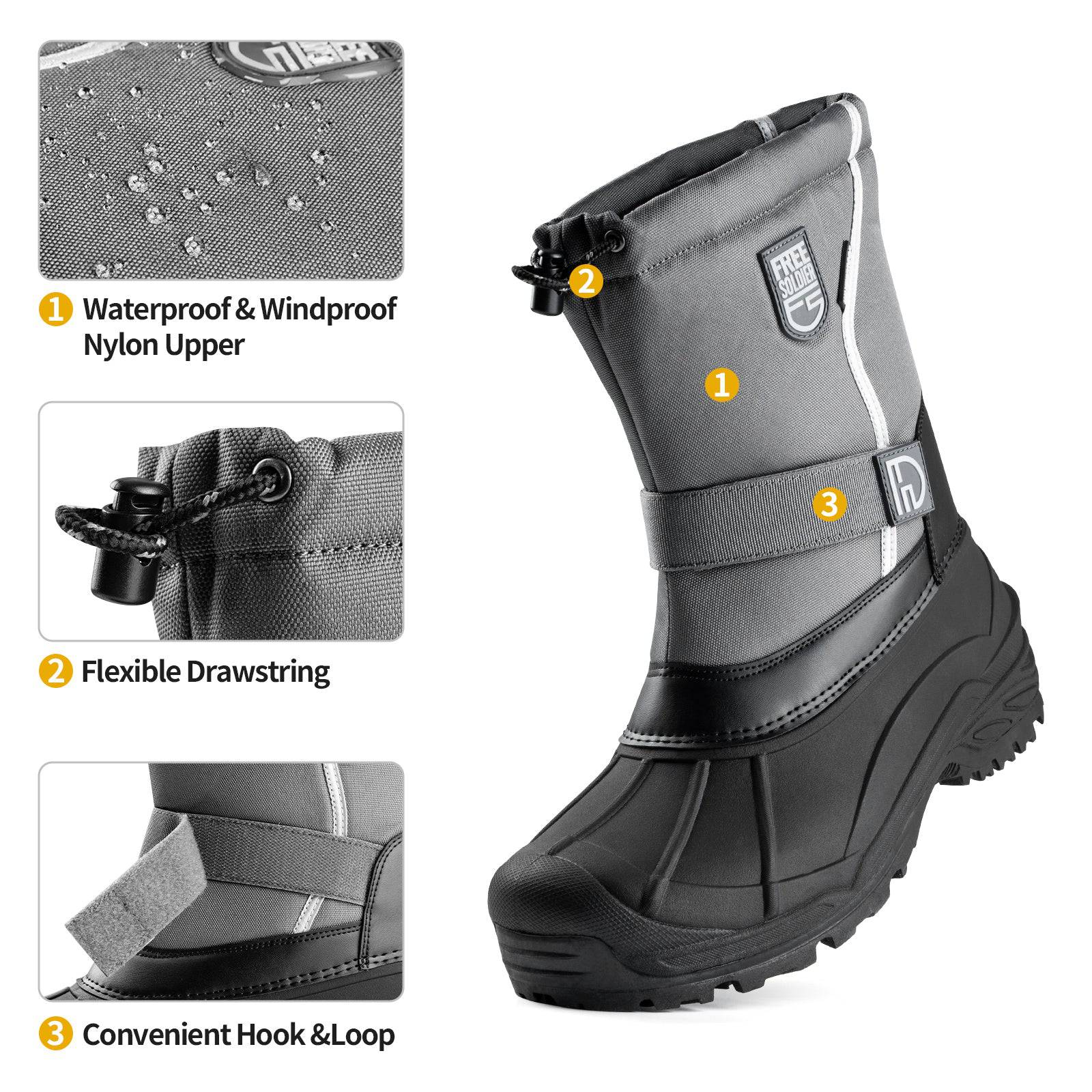 Orca Men's Waterproof Lightweight Snow Boots