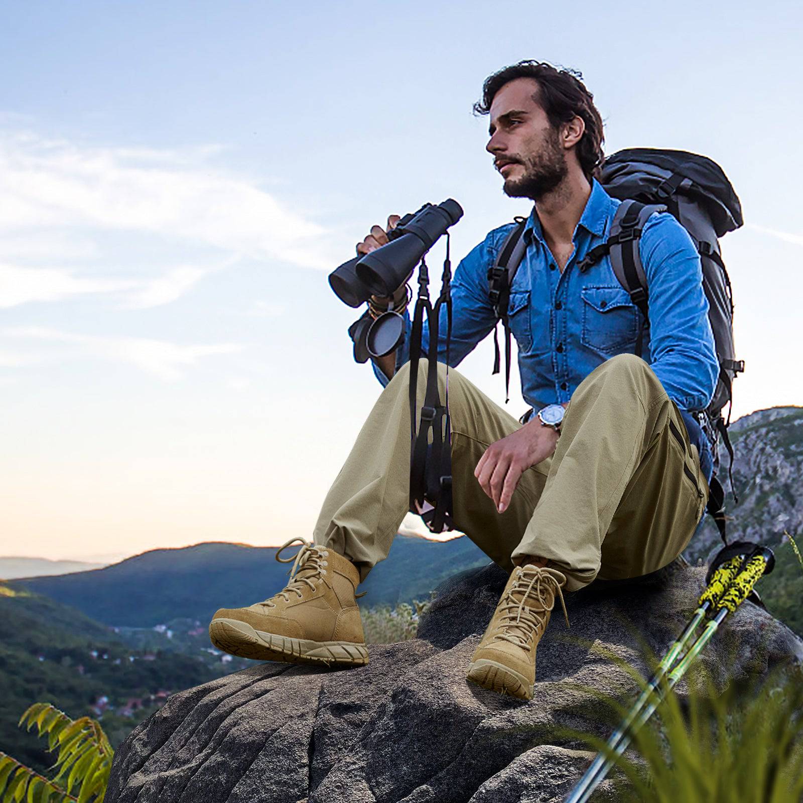 WINDCHASER Men's hem adjustable Hiking Pants