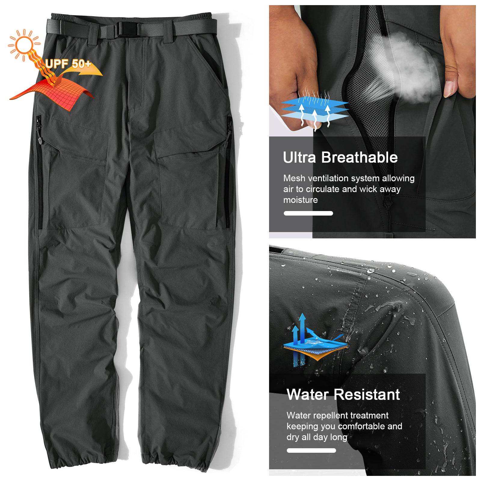 WINDCHASER Men's hem adjustable Hiking Pants