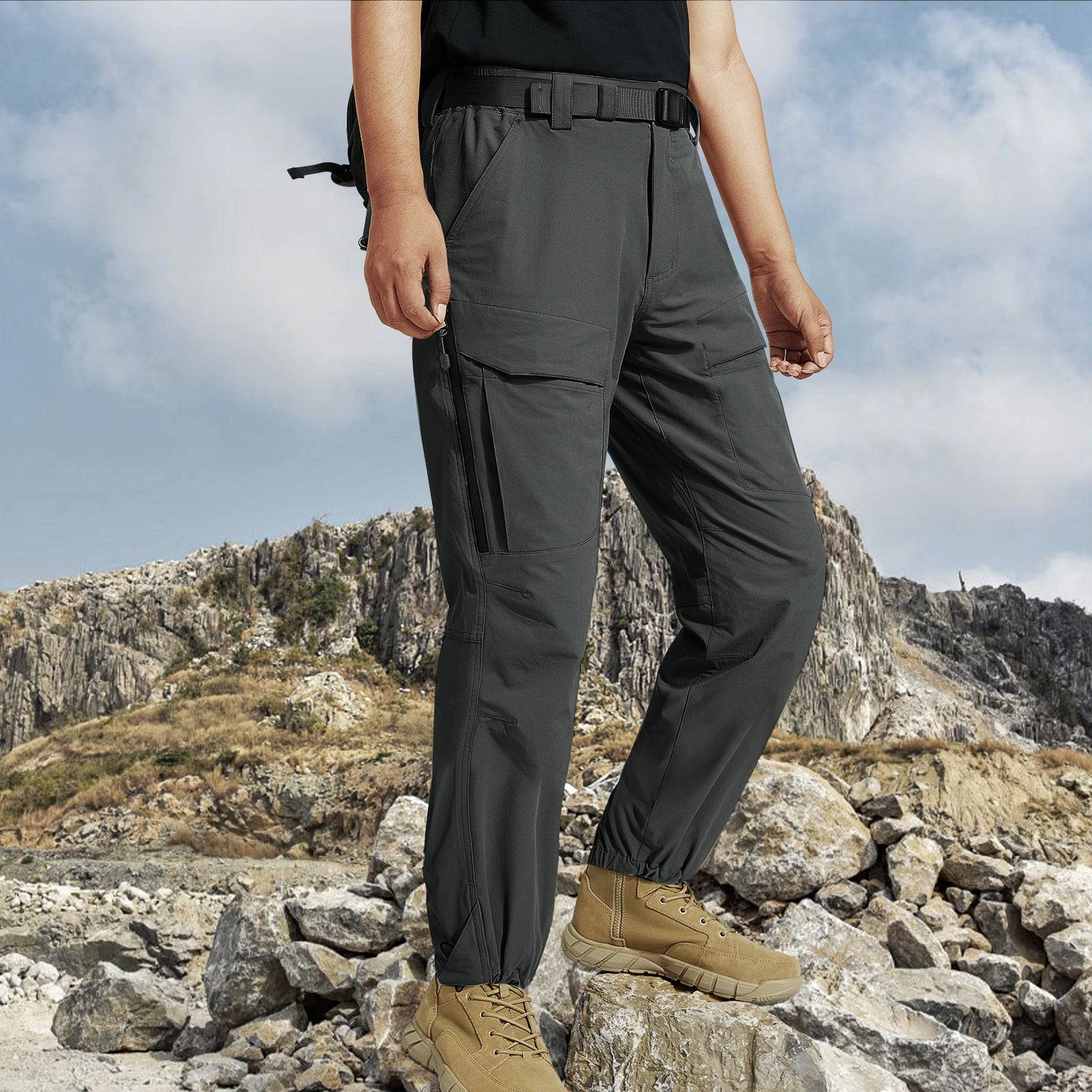WINDCHASER Men's hem adjustable Hiking Pants