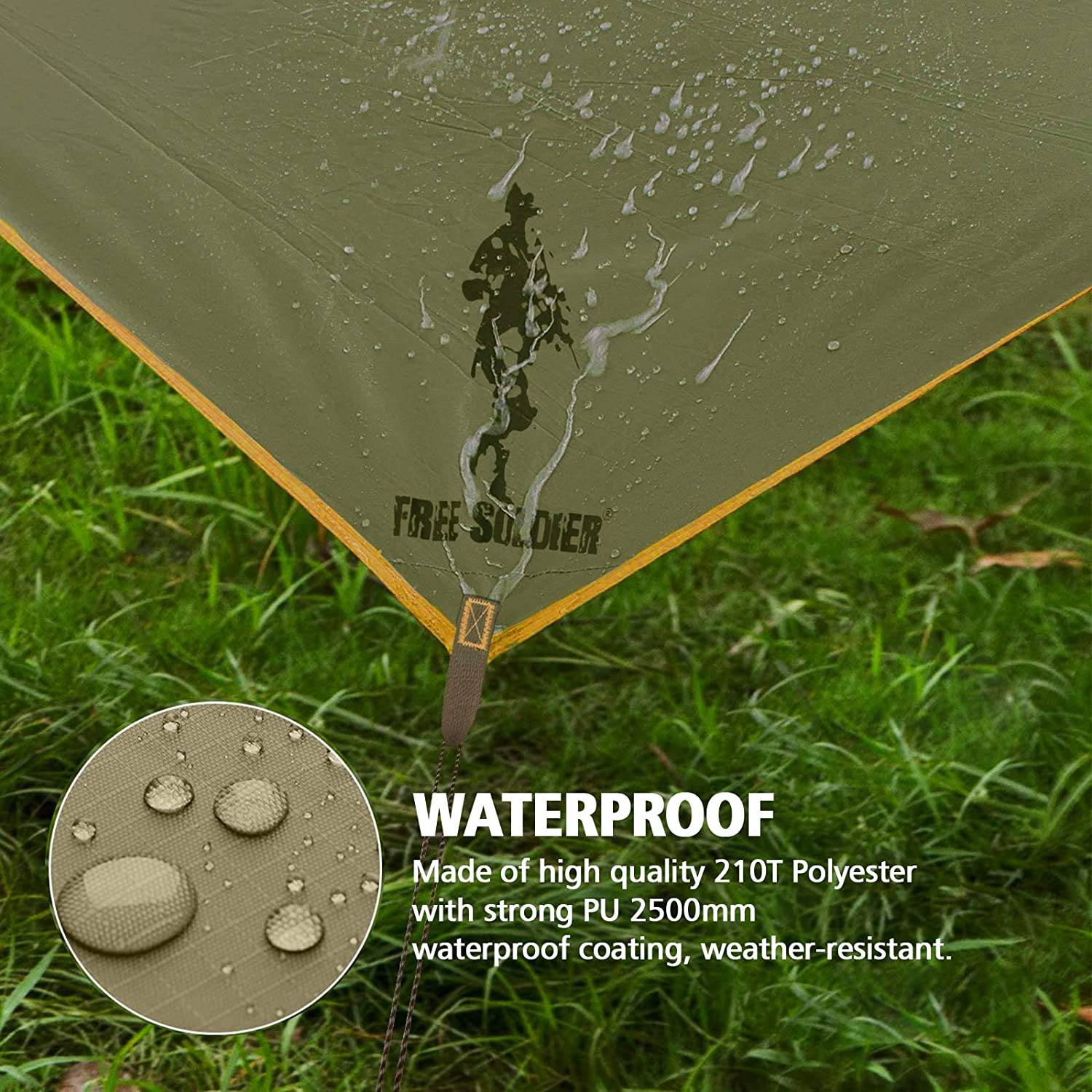 SURVIVOR Portable UV-Protected Waterproof Camping Tarp
