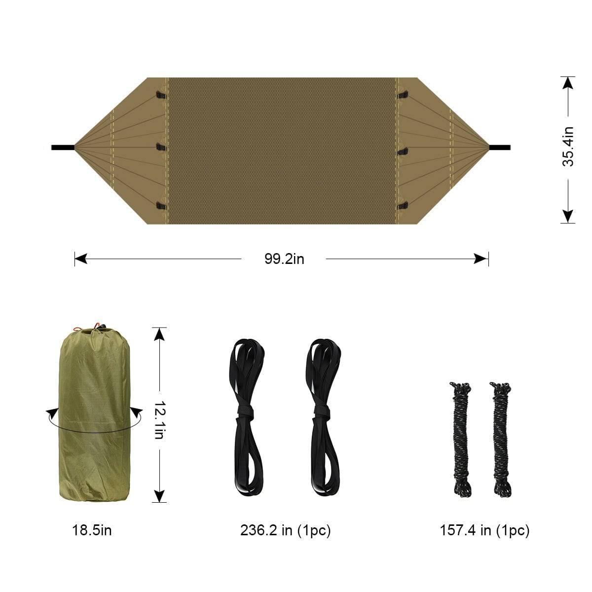 SURVIVOR Portable UV-Protected Waterproof Camping Tarp