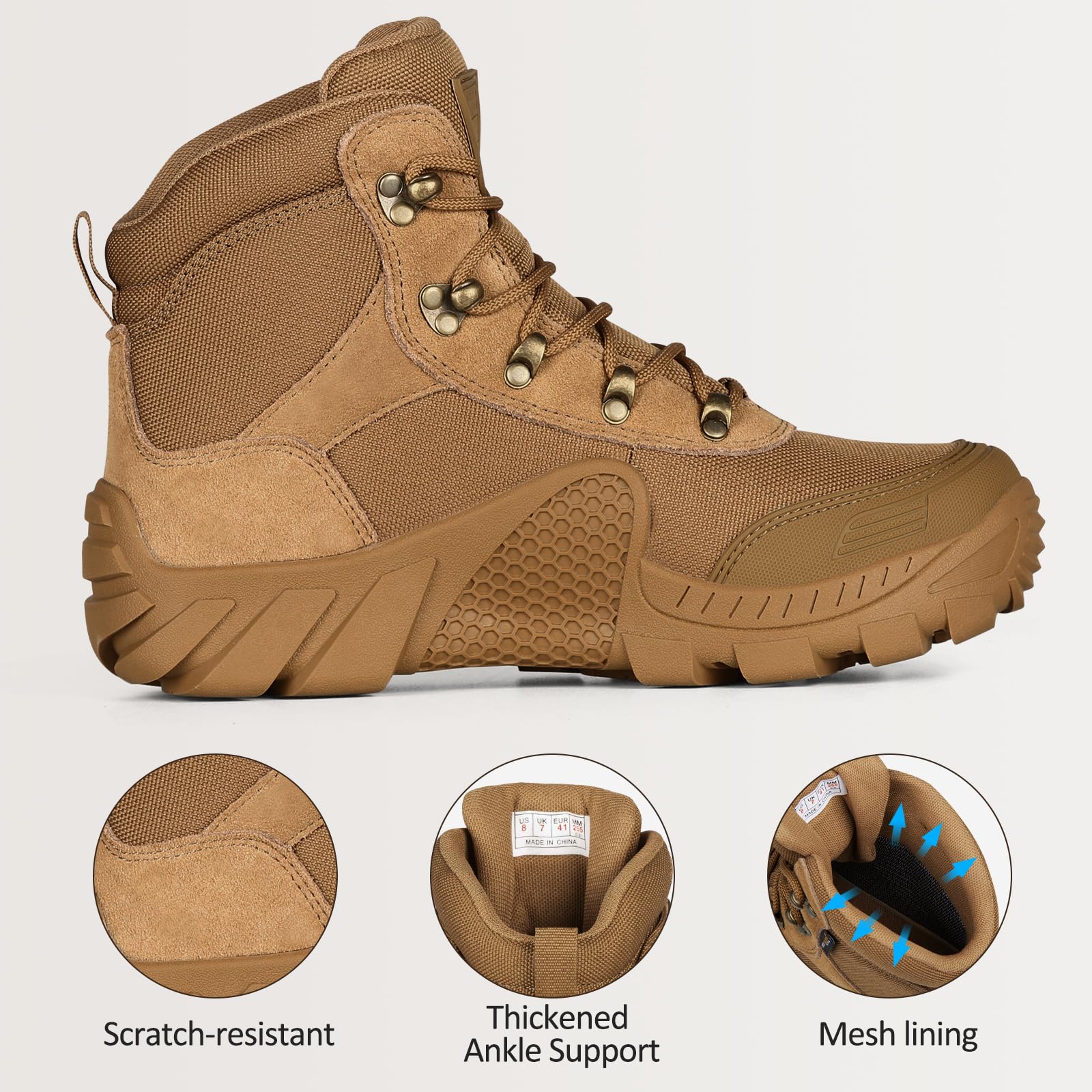 4.6 Inch Waterproof Military Work Boots