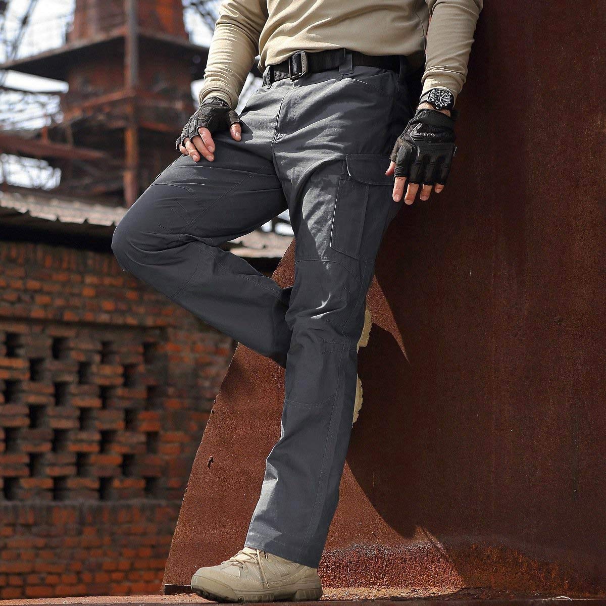 Pantalones cargo tácticos resistentes al agua para hombre de COVERT