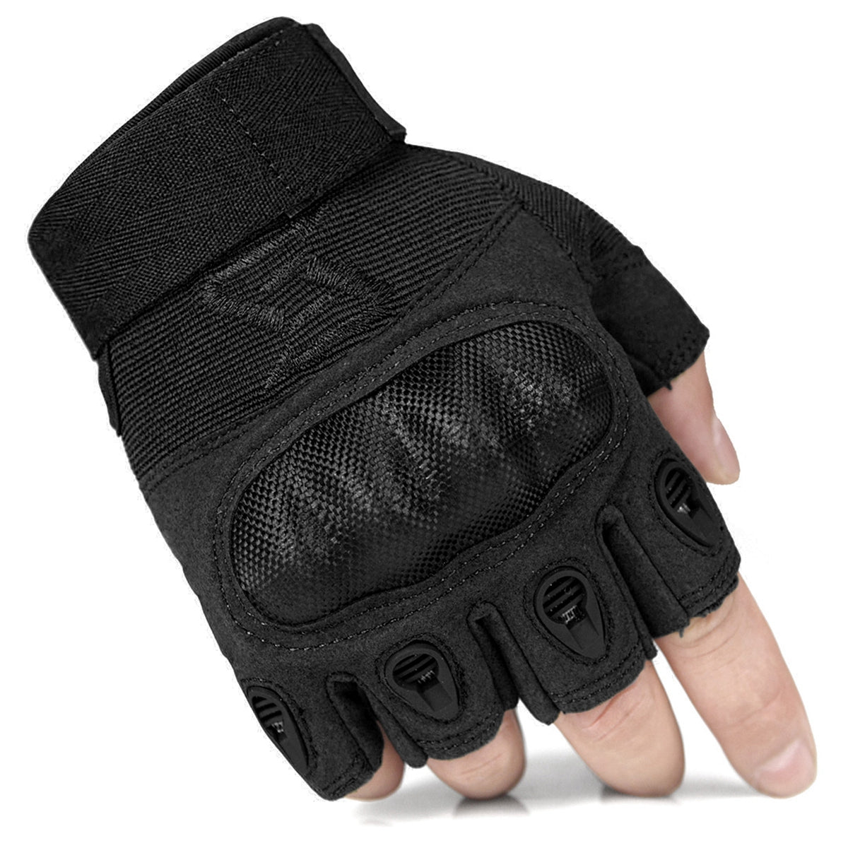 FreeSoldier Men's Tactical Outdoor Gloves, Fingerless, Breathable &  Anti-Slip