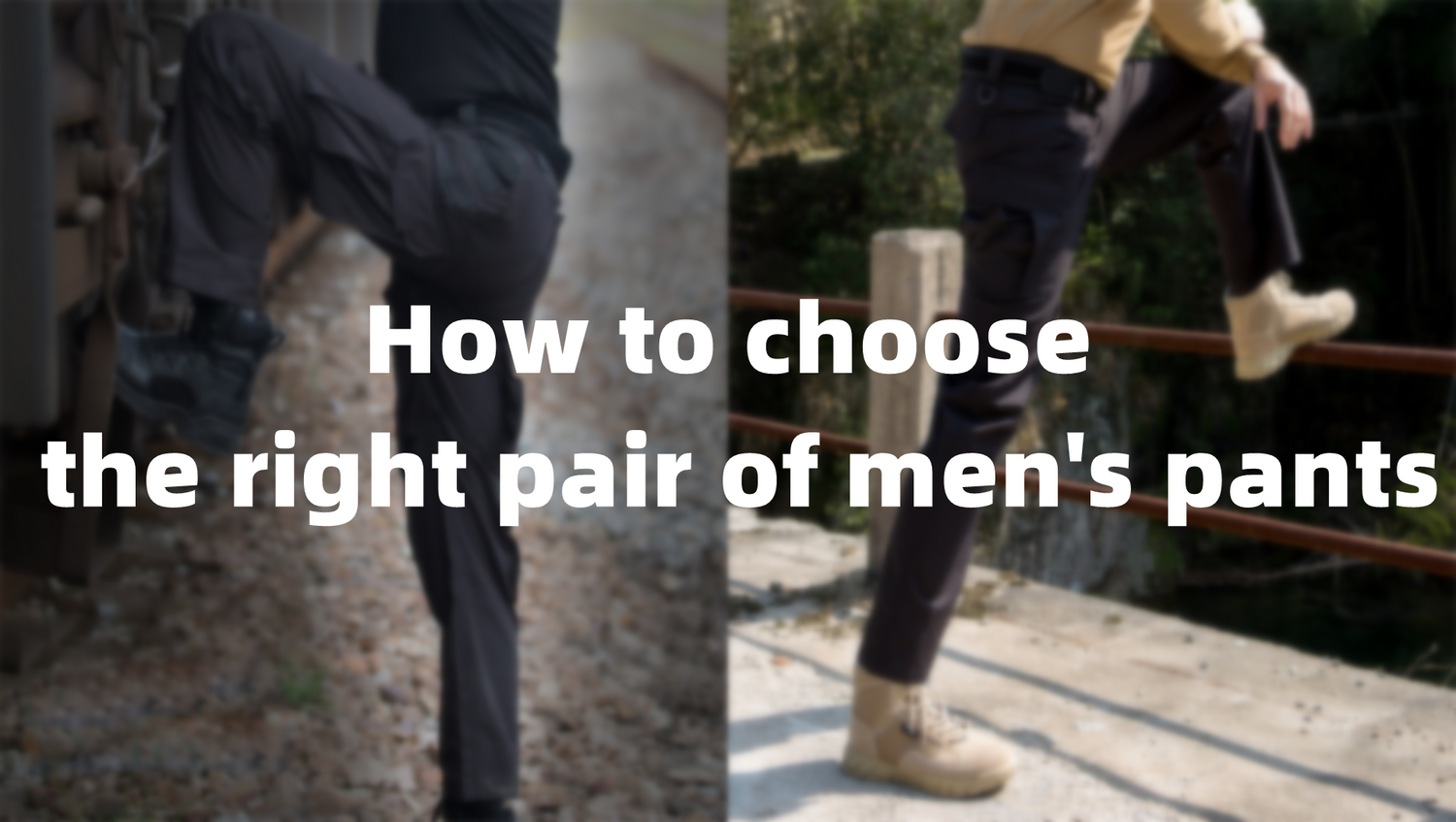 How to choose the right pair of men's pants