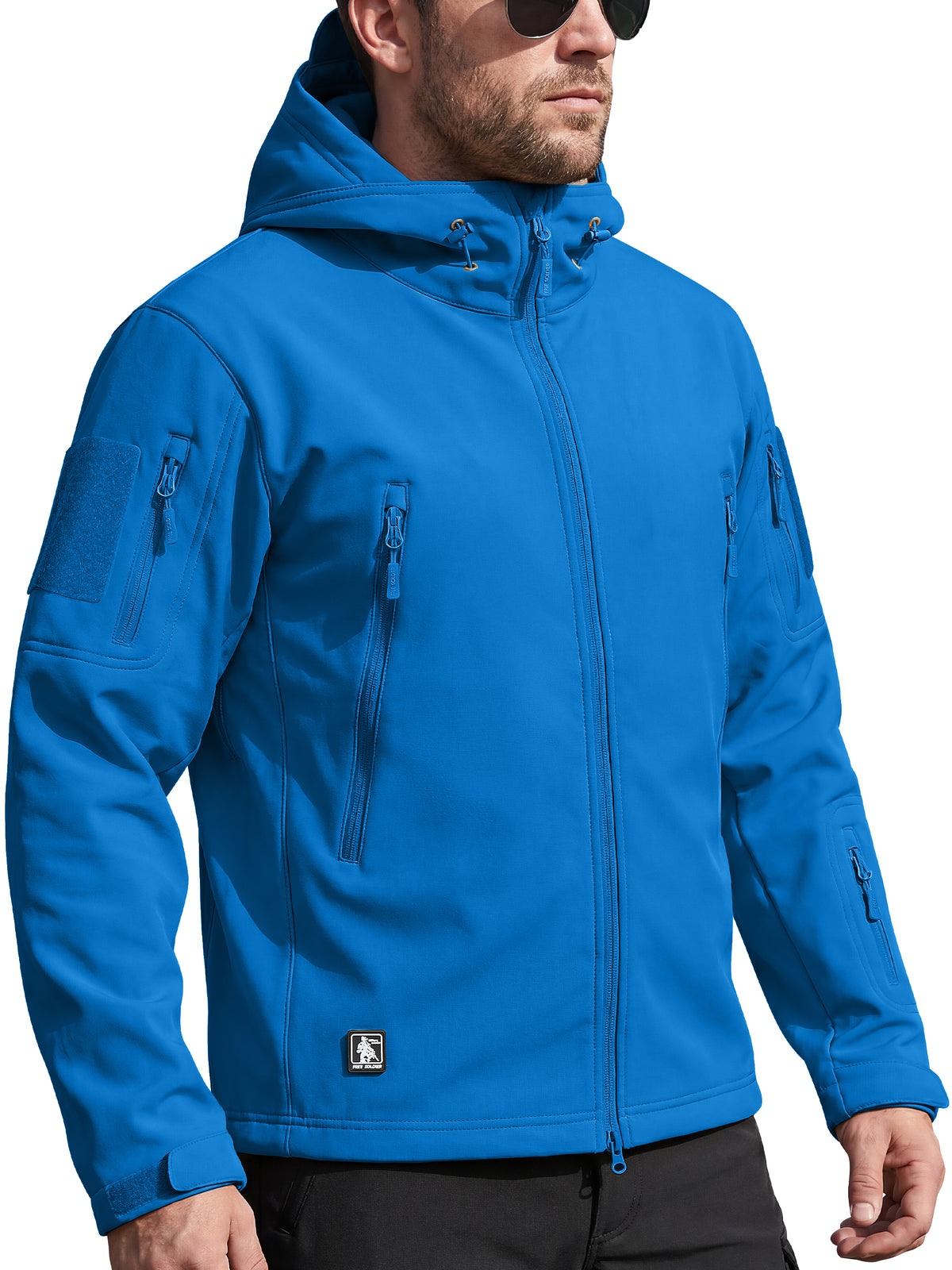 SHARKSKIN Men’s Warm Waterproof Softshell Tactical Hiking Jacket