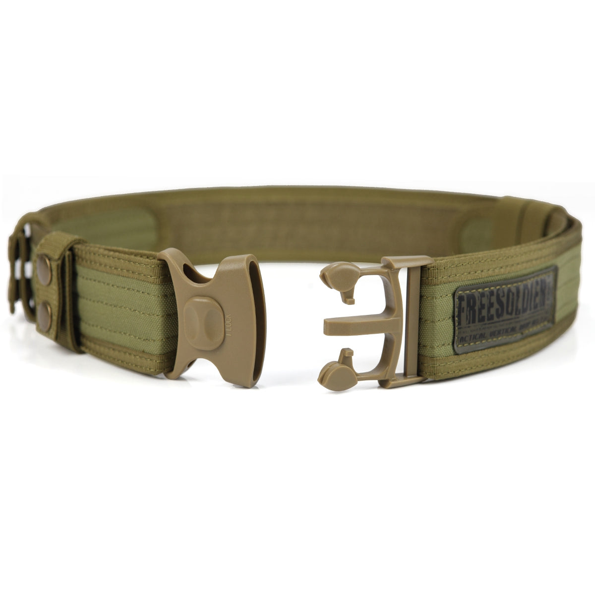 BULLIANT Cinturón para hombre, 2 unidades, cinturón táctico militar de  nailon sin metal para hombres, deportes, golf, al aire libre