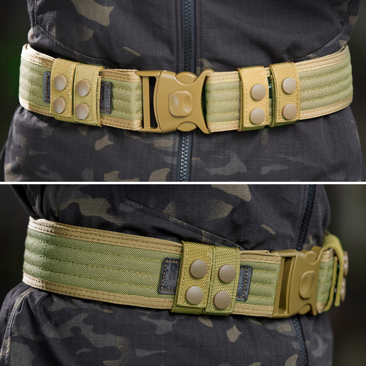 Cinturón táctico para hombre, cinturón militar de poliéster para  exteriores, cinturón táctico sin níquel