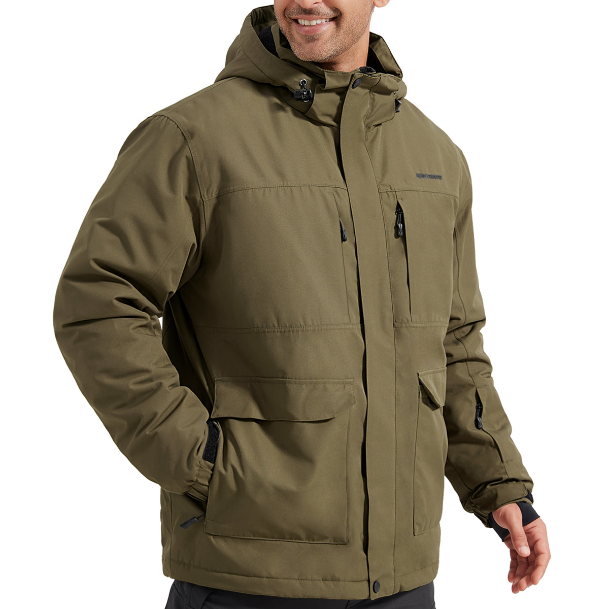 TRACK Men's Warm Waterproof Snow Ski Jacket
