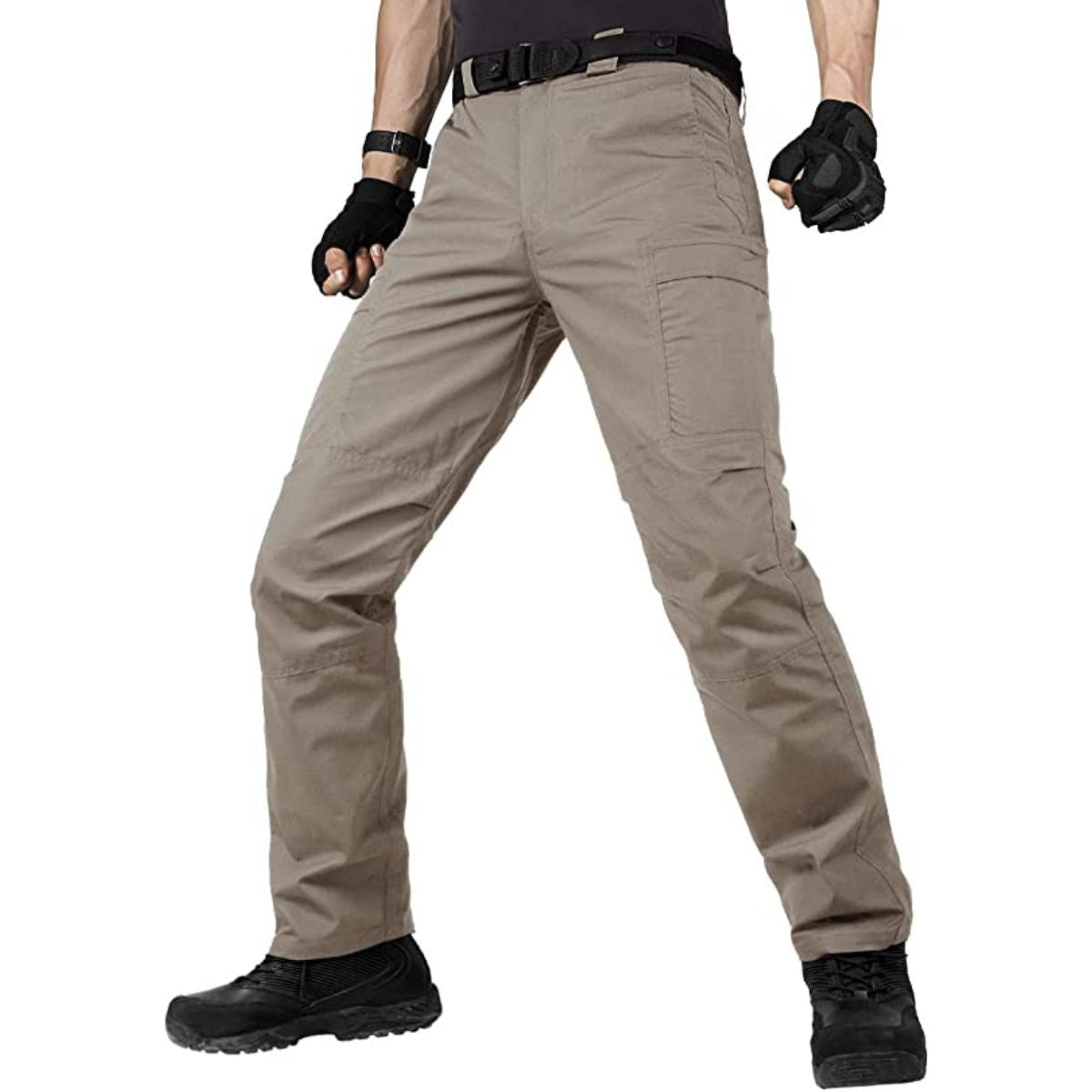 Vogrtcc Men's Pants Cargo Pants Slim Zipper Pockets Trousers Black M at   Men's Clothing store
