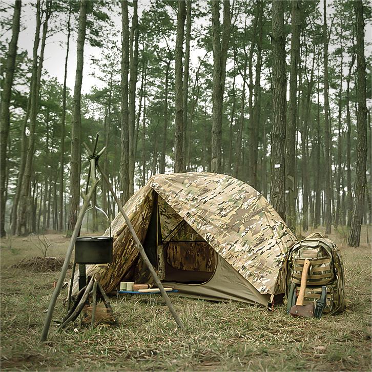 RANGER Solo Camping Tent w/ Removable Rainfly