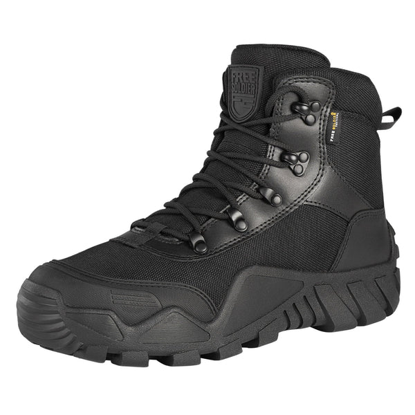 FreeSoldier Men's Tactical Military Boots, Durable & Waterproof
