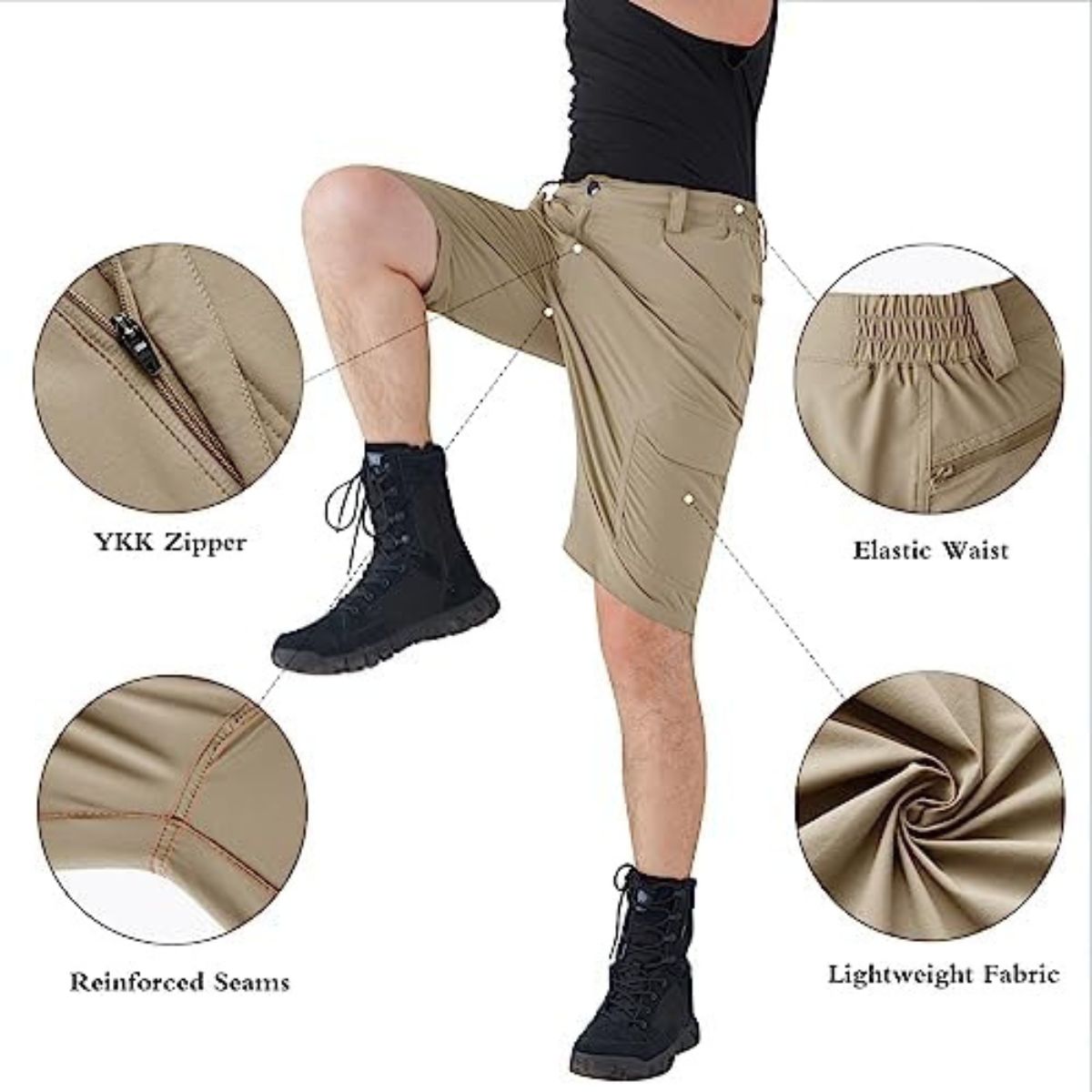 Quick Dry Ripstop Tactical Work Shorts with Pockets | FreeSoldier