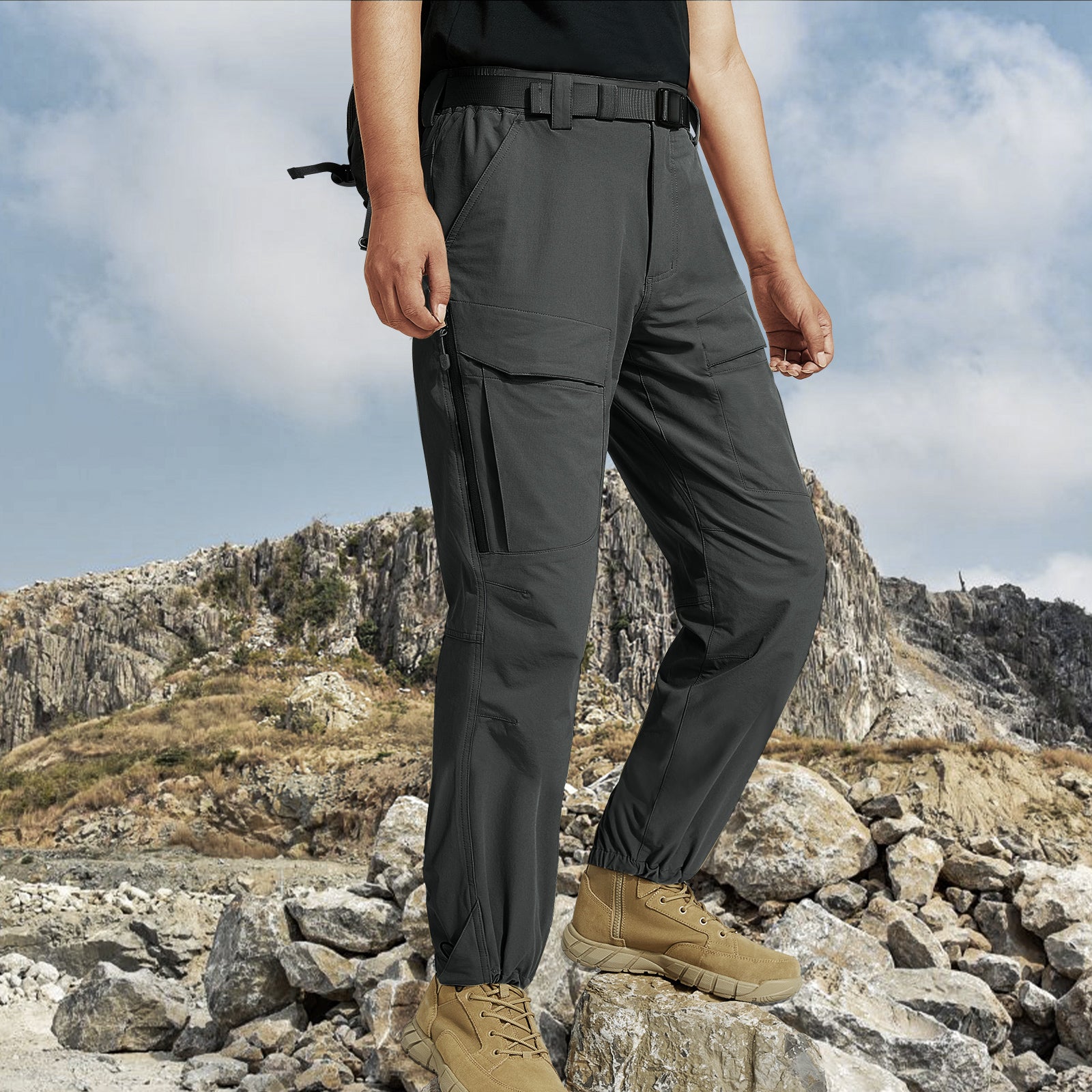 FARUNGS Quick Dry Cargo Pants Lightweight Tactical Hiking Pants