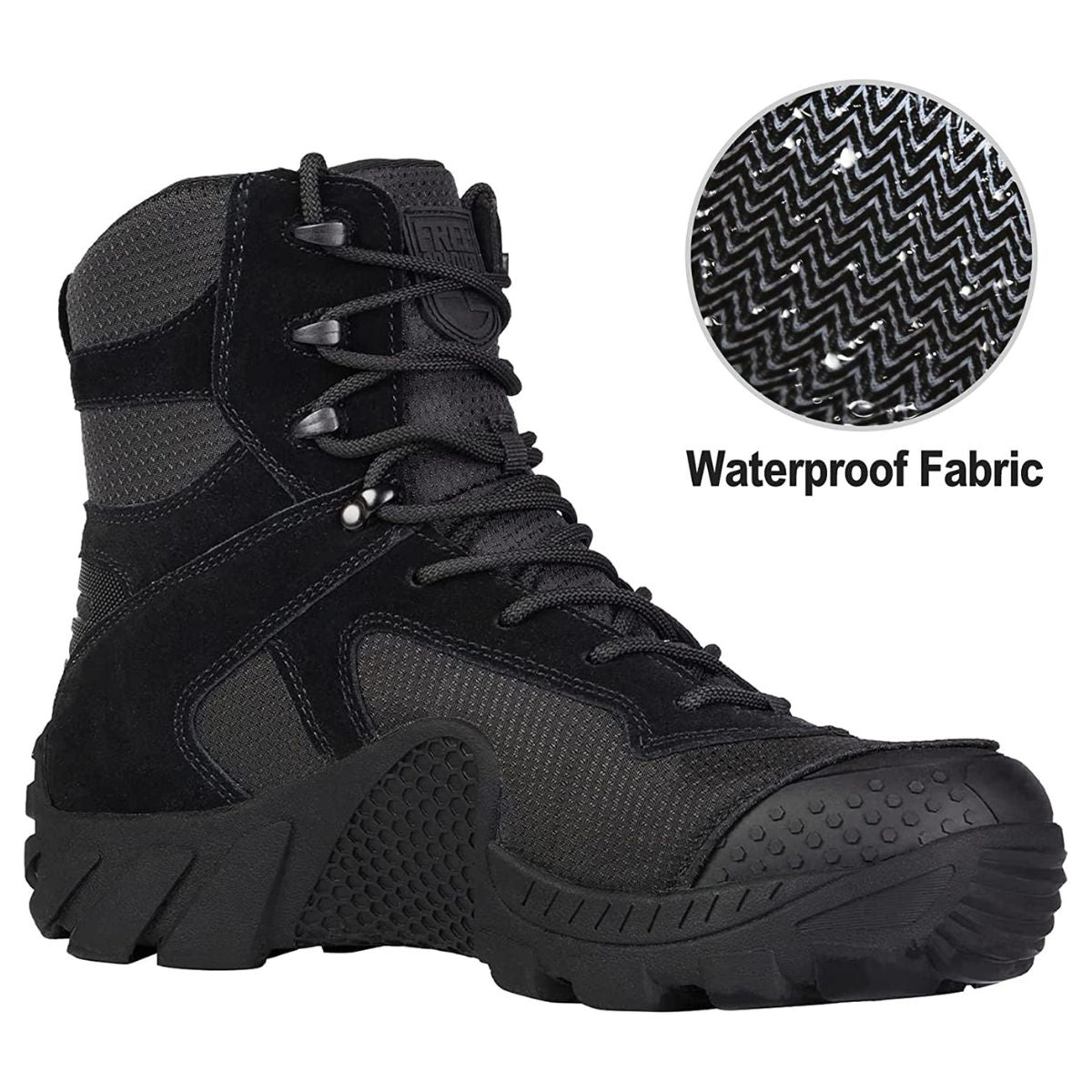 5.12 Inch Suede Leather Waterproof Hunting Boots