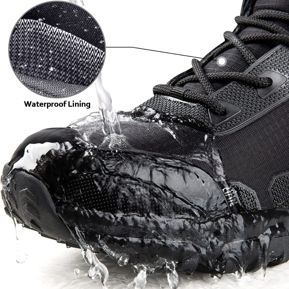 FREE SOLDIER Men's Waterproof Hiking Boots Lightweight Work Boots ...