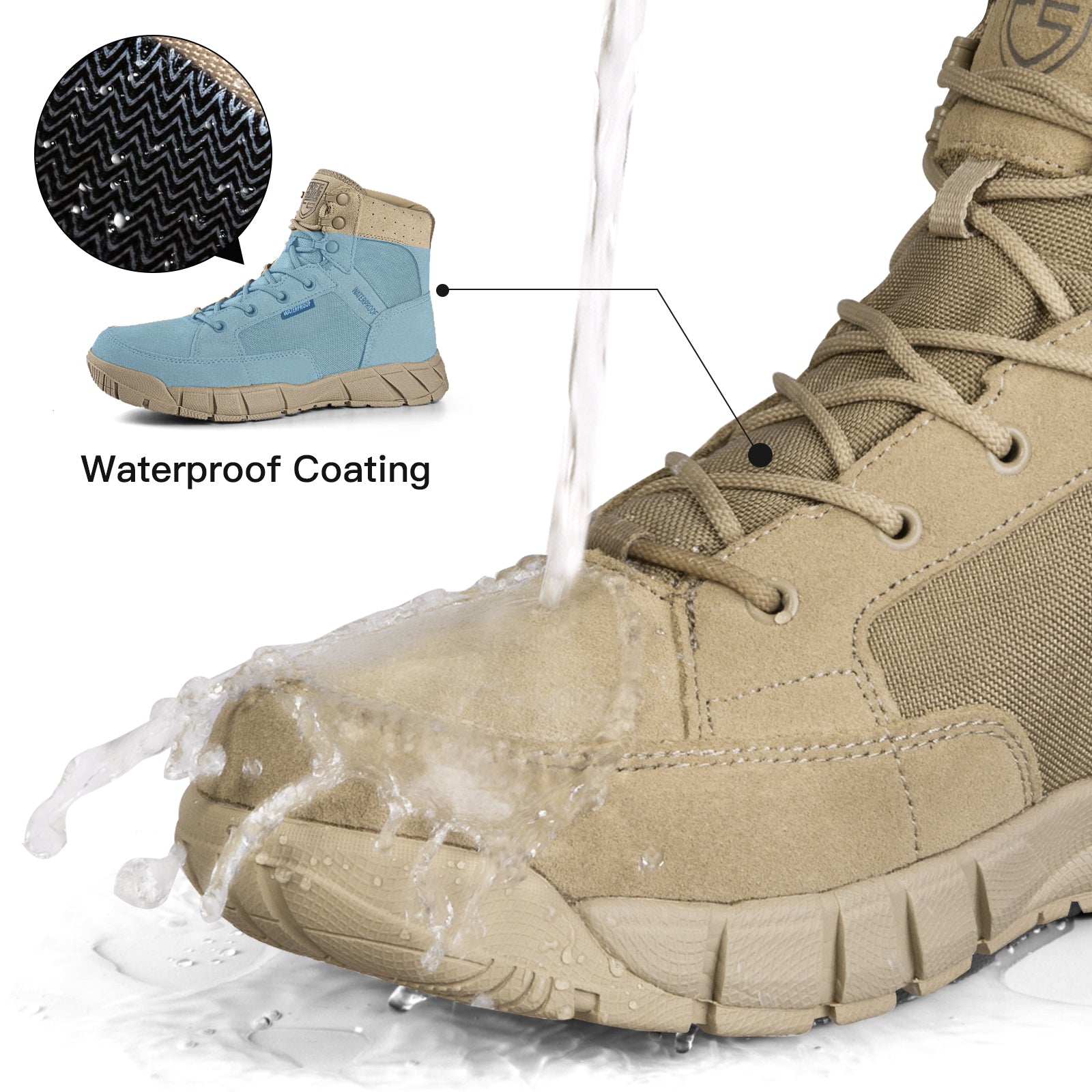 STORM II 6" Men’s Military Waterproof Tactical Boots