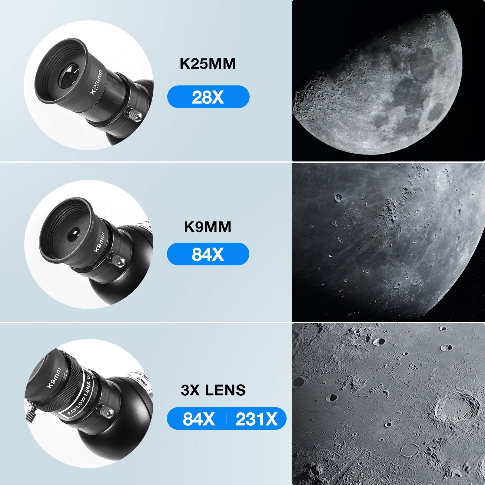 Telescopio astronómico premium de 50080 mm 